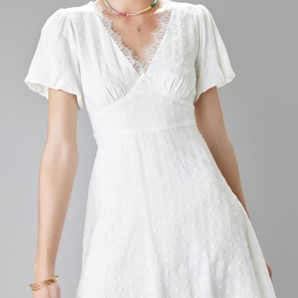 Francesca's Amalia Embroidered Mini Dress